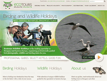 Tablet Screenshot of ecotourswildlife.co.uk
